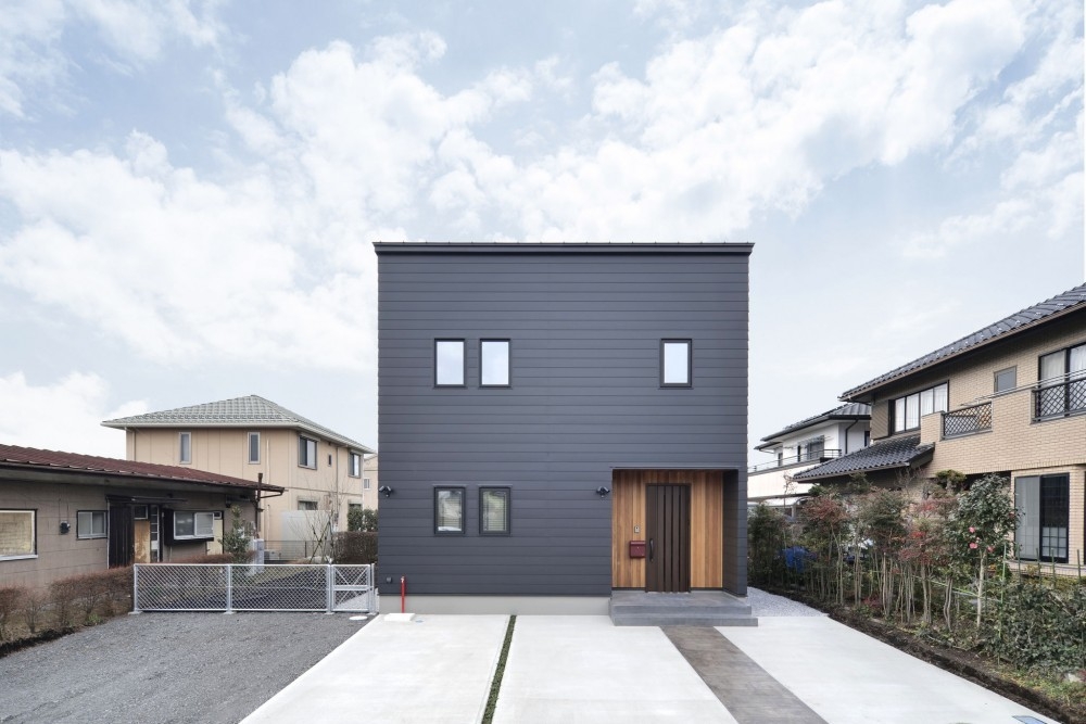 シンプルなボックスハウス